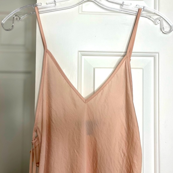 NWT Midnight Bakery Satin Bias Cut Chemise Slip Dress S Rose - Picture 3 of 12